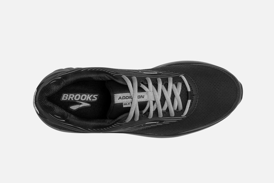 Brooks Running Shoes - Addiction Walker Suede Mens - Black - OJS-295370